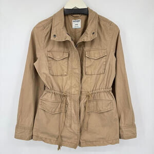Women's Old Navy Tan Lightweight Utility Jacket Medium